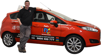 Paul Moran's driving school car
